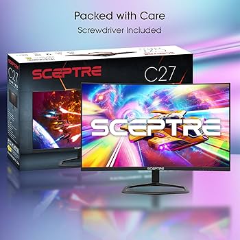 Amazon.co.jp: Sceptre 27インチ 湾曲ゲーミングモニター 最大